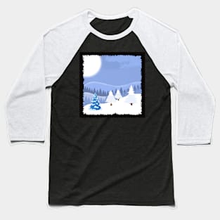 Sunrise on snow season Baseball T-Shirt